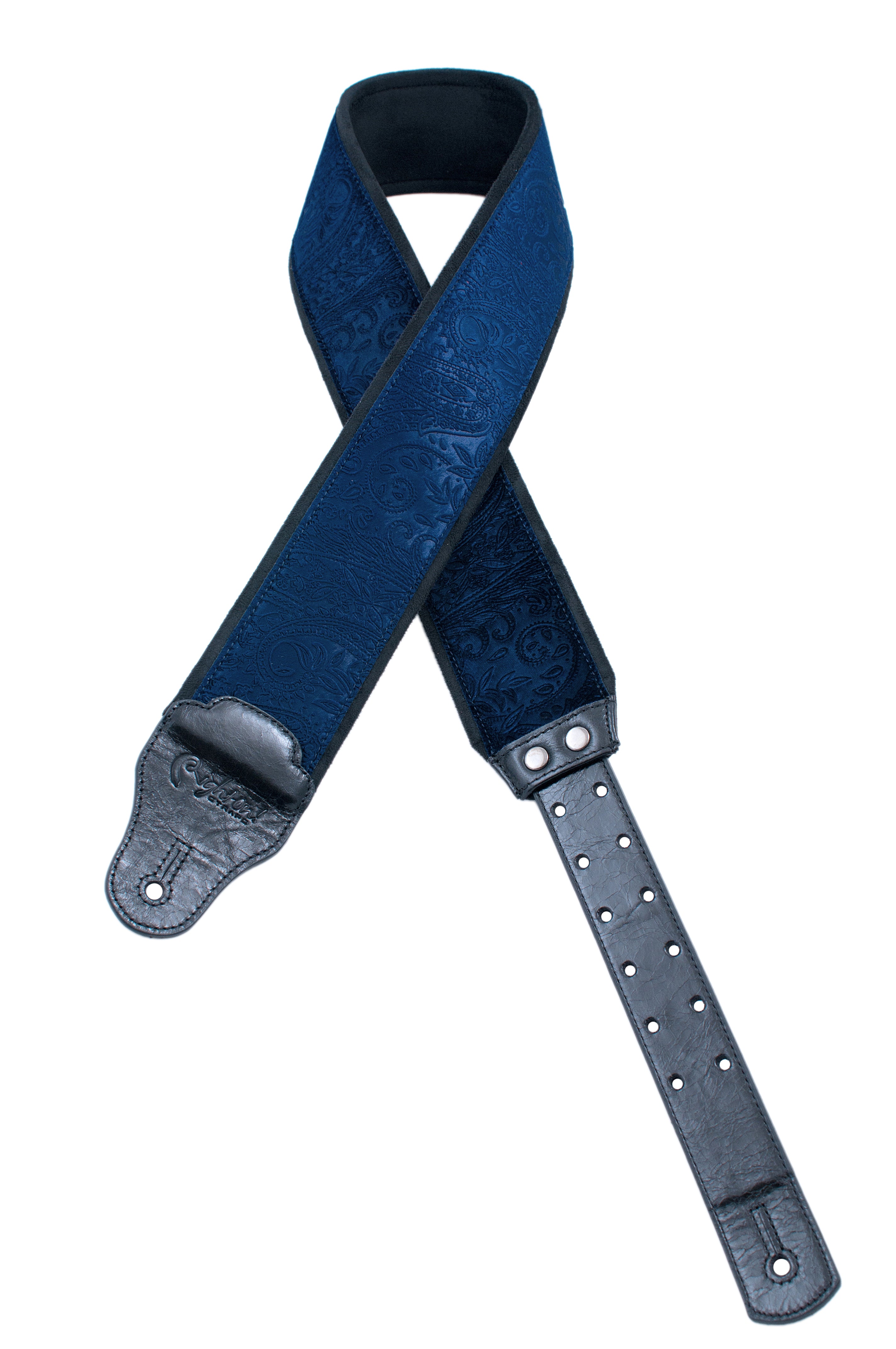 Right On Straps JAZZ Cashmere Blue Guitar Strap