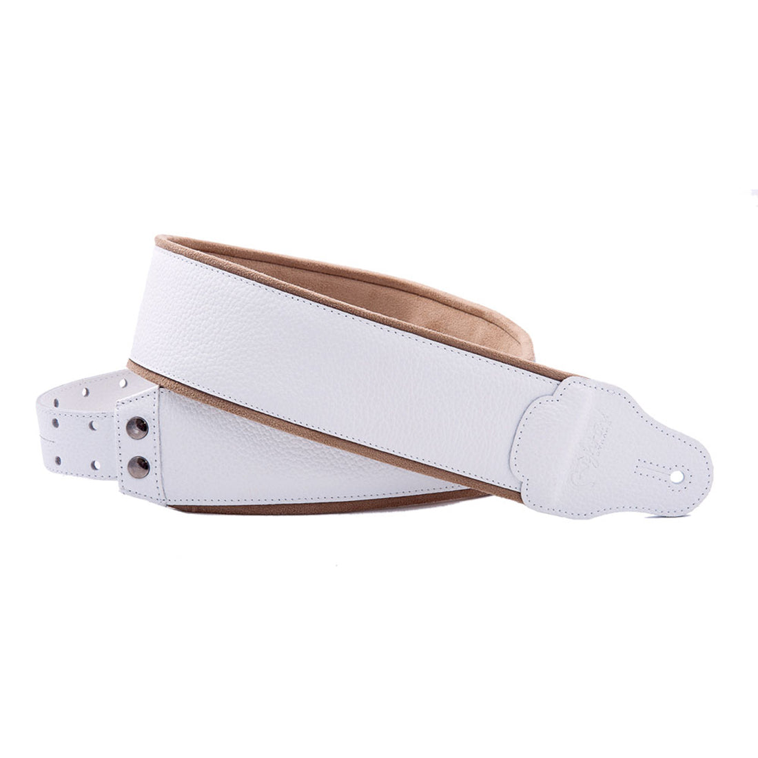 Right On Straps JAZZ Graham White Guitar Strap