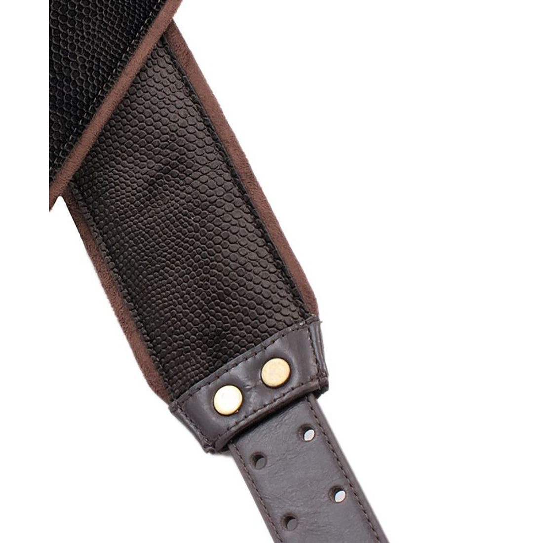 Right On Straps JAZZ Lizard Brown Guitar Strap