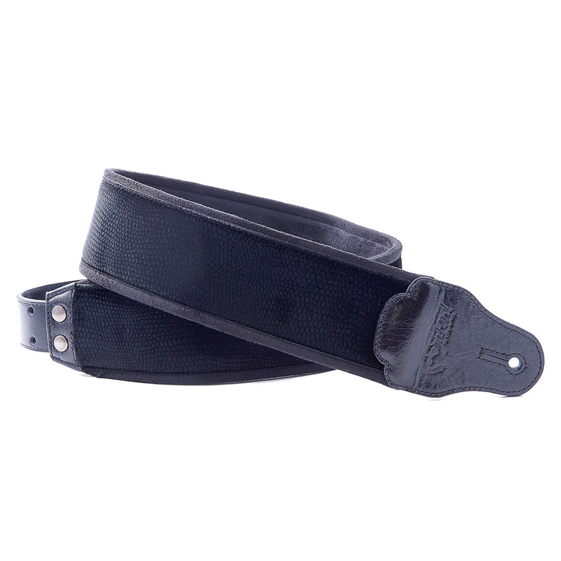 Right On Straps JAZZ Lizard Black Guitar Strap