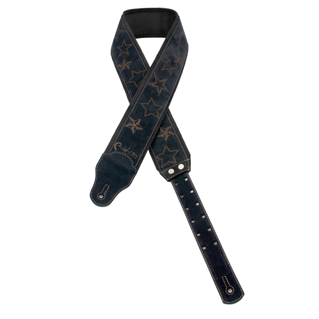 Right On Straps JAZZ Stars Black Guitar Strap