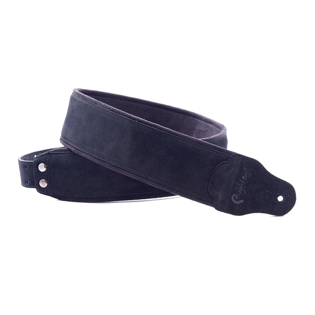 Right On Straps JAZZ Suede Black Guitar Strap