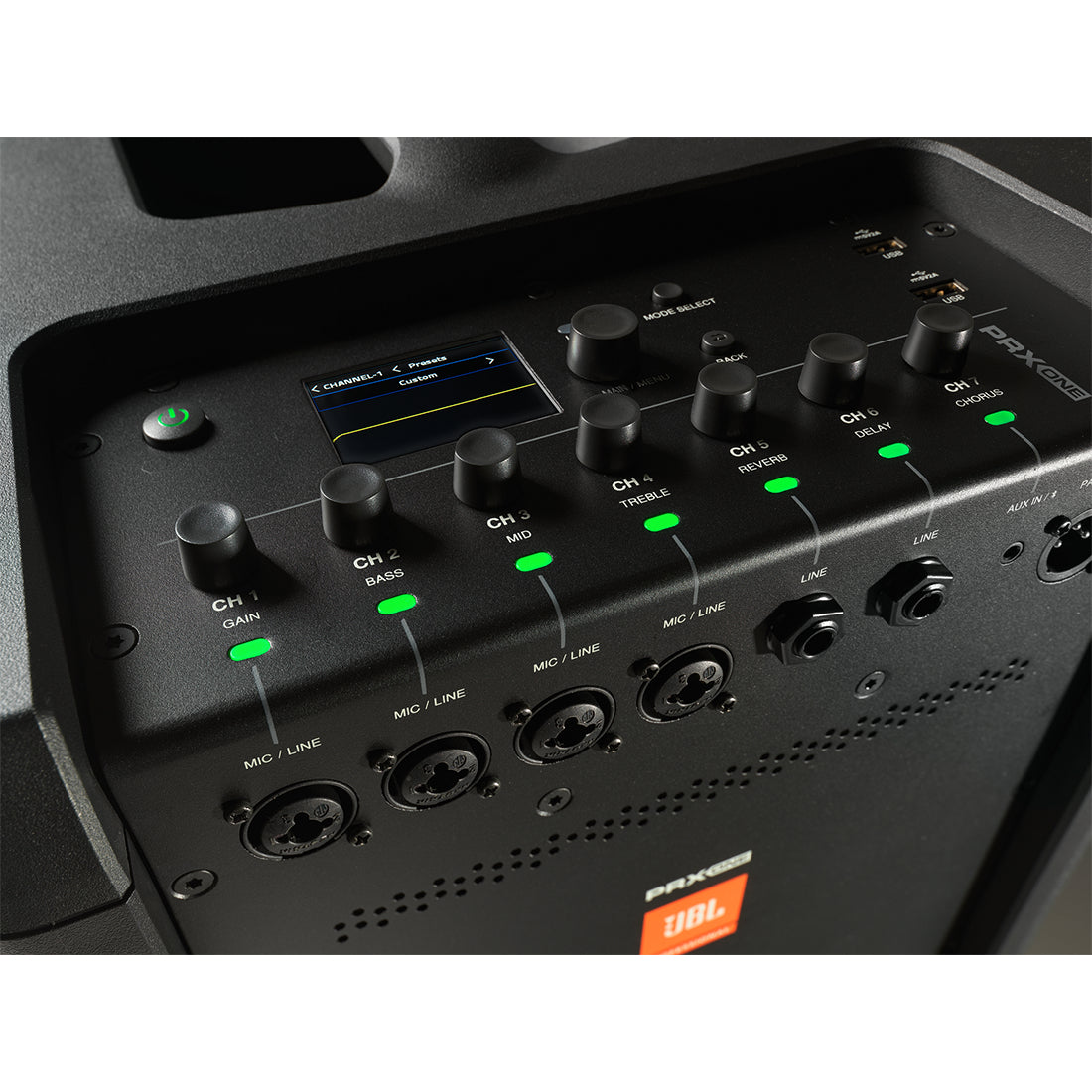 JBL PRXONE All-In-One Powered Column PA with Mixer and DSP