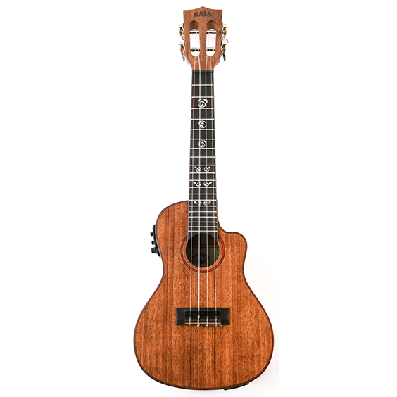 Kala KA-SAB-C-CE Australian Blackwood Concert Electric Ukulele with Case