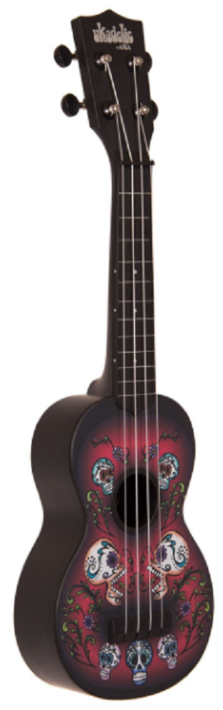 Kala KA-SU-SKULLS Sugar Skulls Soprano Ukulele