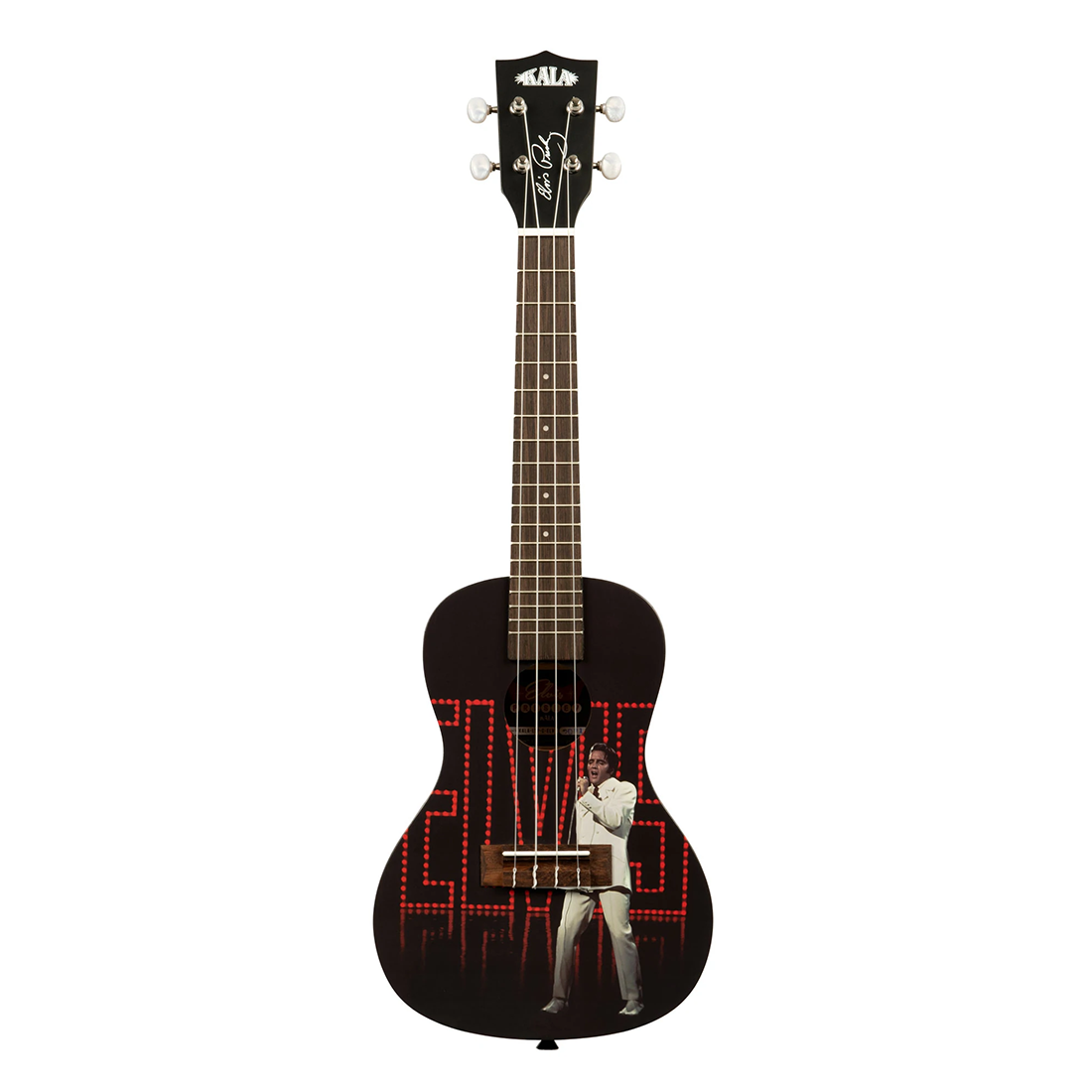 Kala Elvis Viva Las Vegas Learn To Play Concert Ukulele Starter Kit