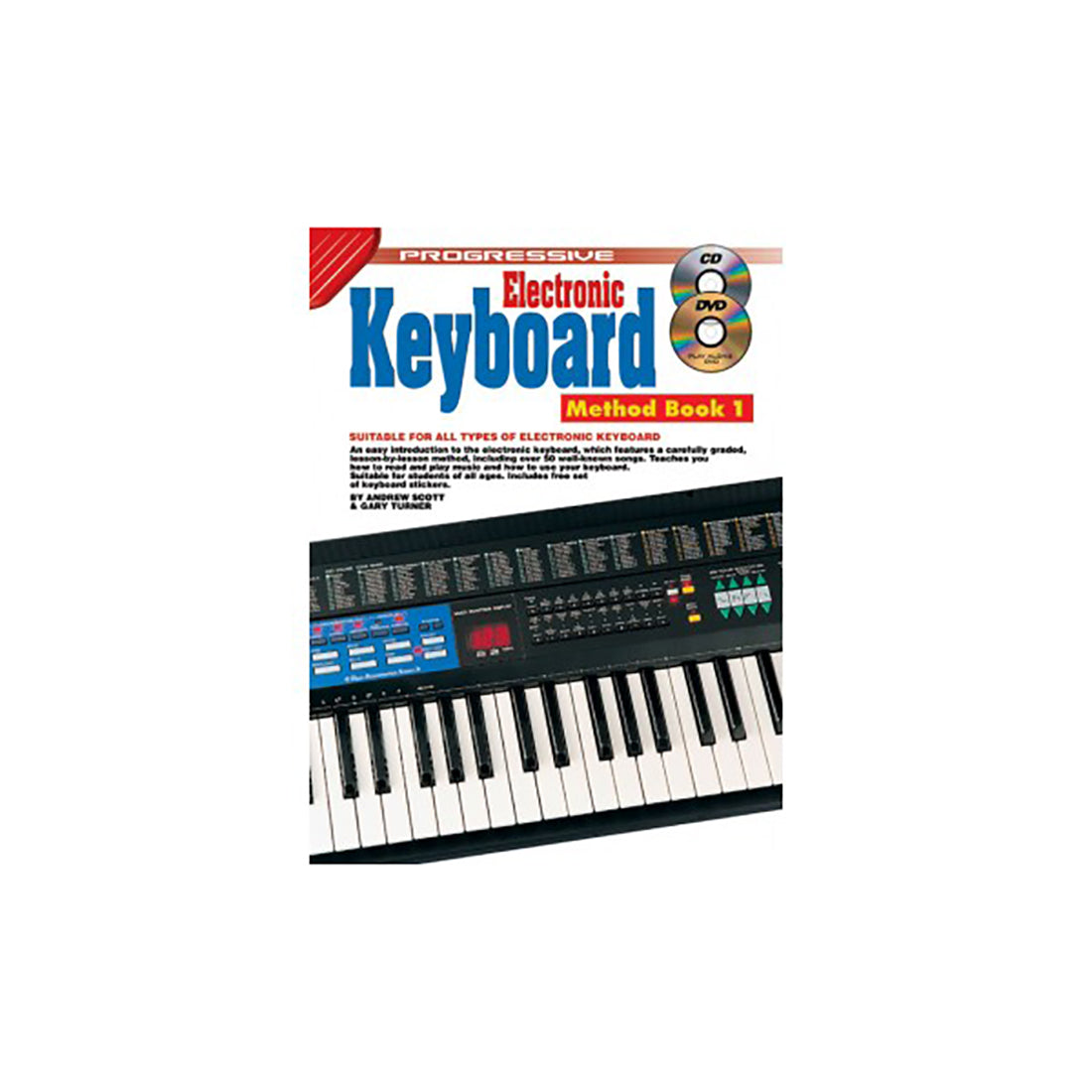 Progressive Electronic Keyboard Method Book 1 with CD & DVD