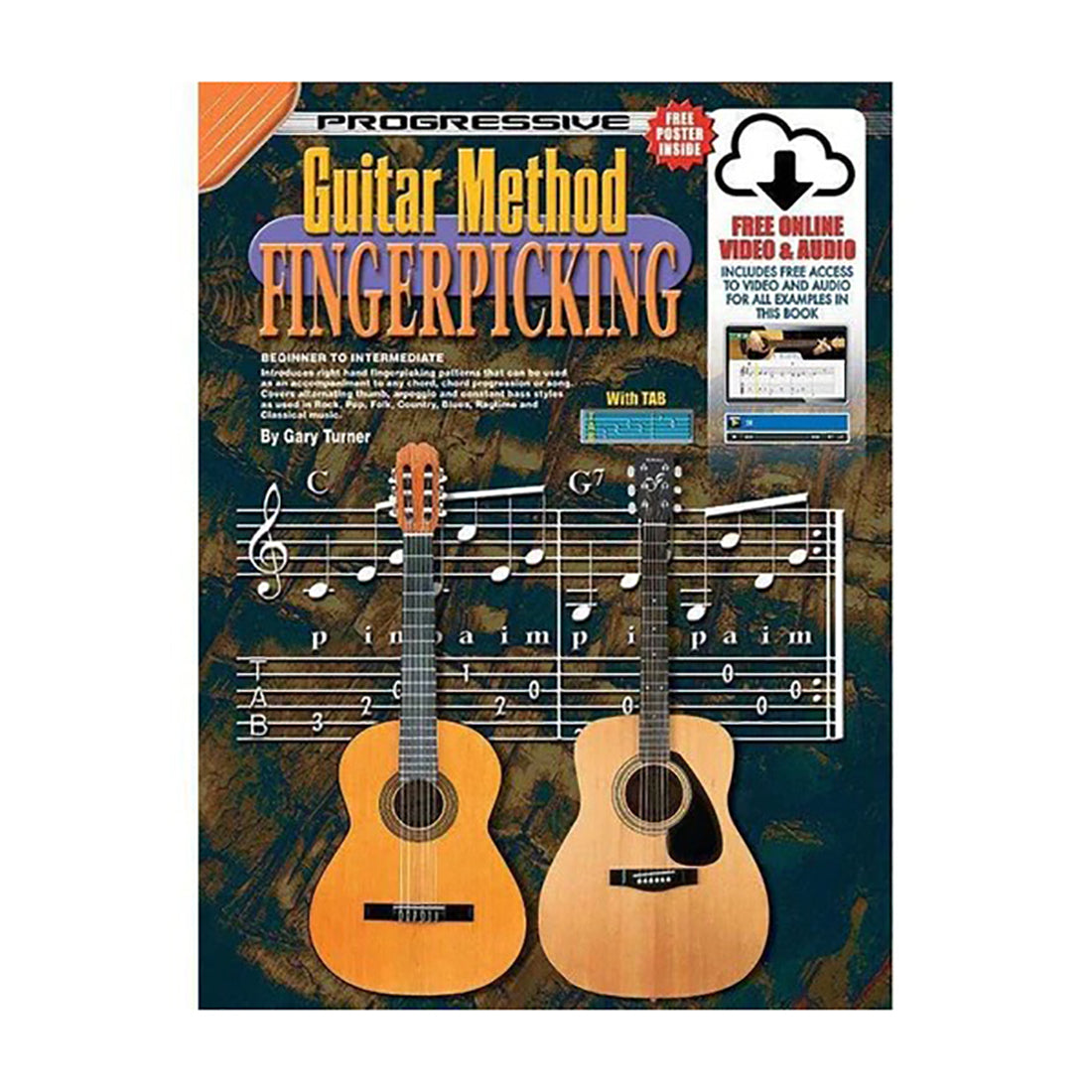 Progressive Guitar Method Fingerpicking Book/ Online Video & Audio