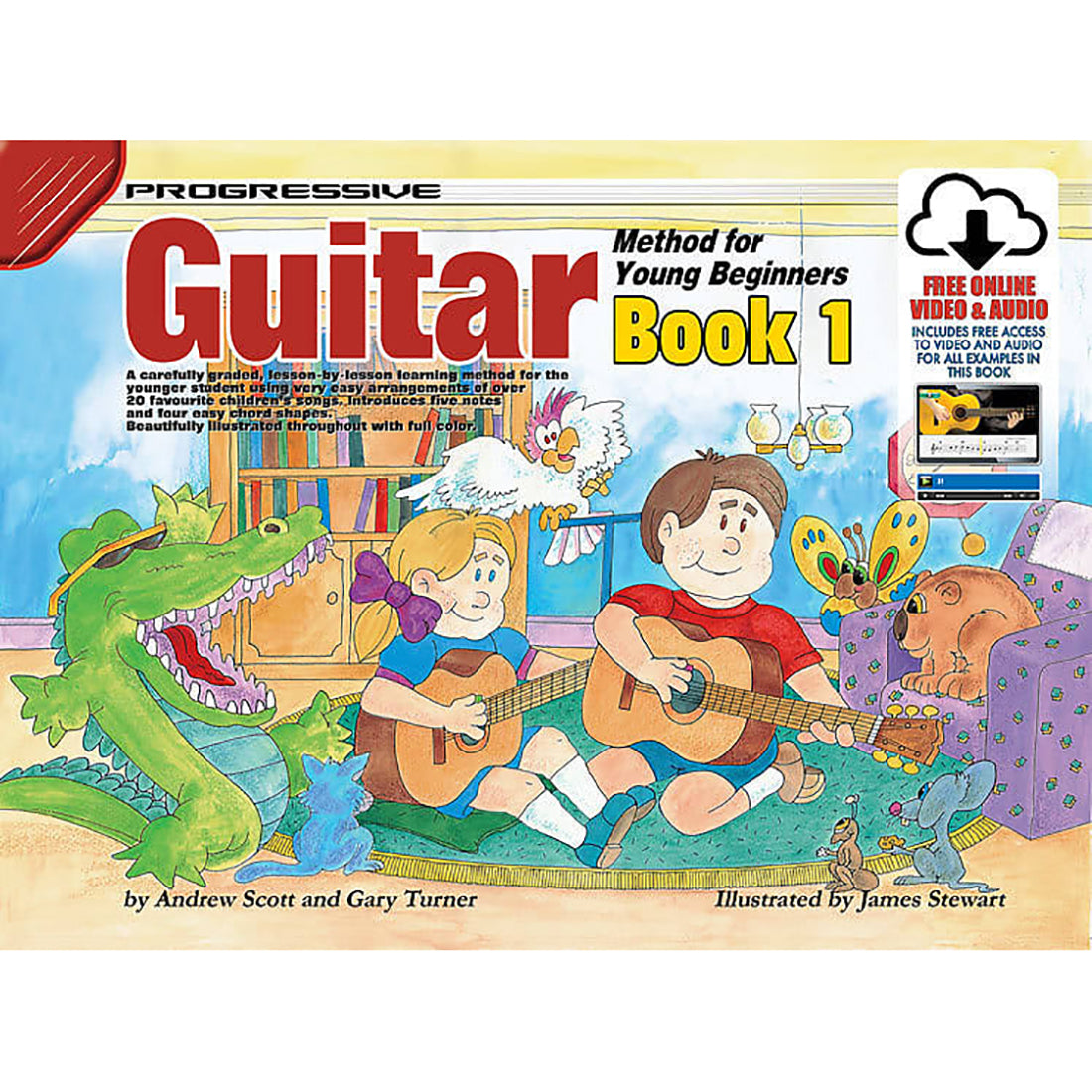 Progressive Guitar Method 1 for Young Beginners Book and Online Video and Audio