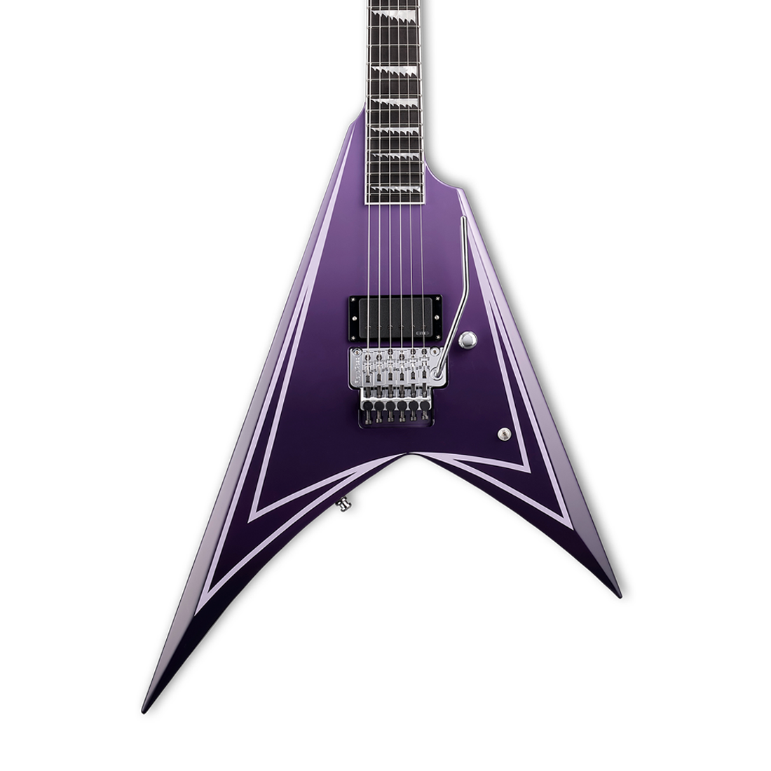 ESP/LTD LALEXI-HEXED Alexi Laiho Signature Purple Fade Electric Guitar with Pinstripes