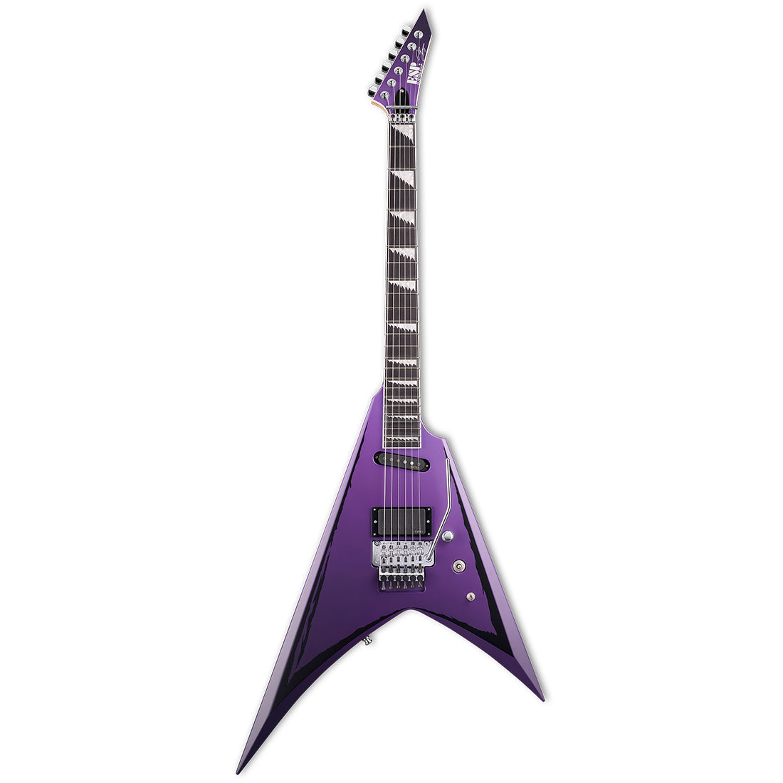 ESP/LTD LALEXI-RIPPED Purple Satin Fade with Ripped Pinstrips Electric Guitar