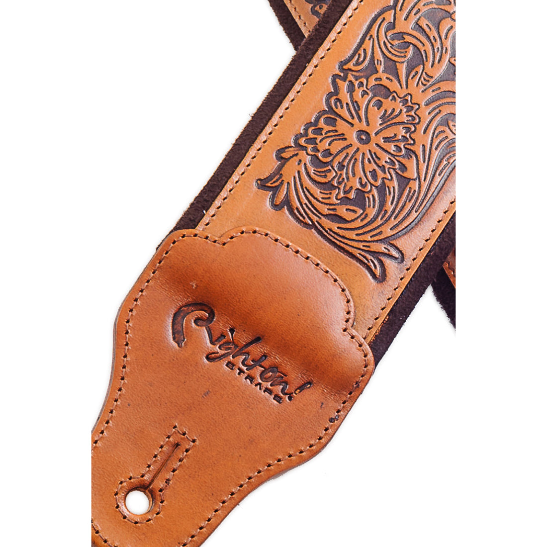 Right On Straps LEATHERCRAFT Charro Woody Guitar Strap