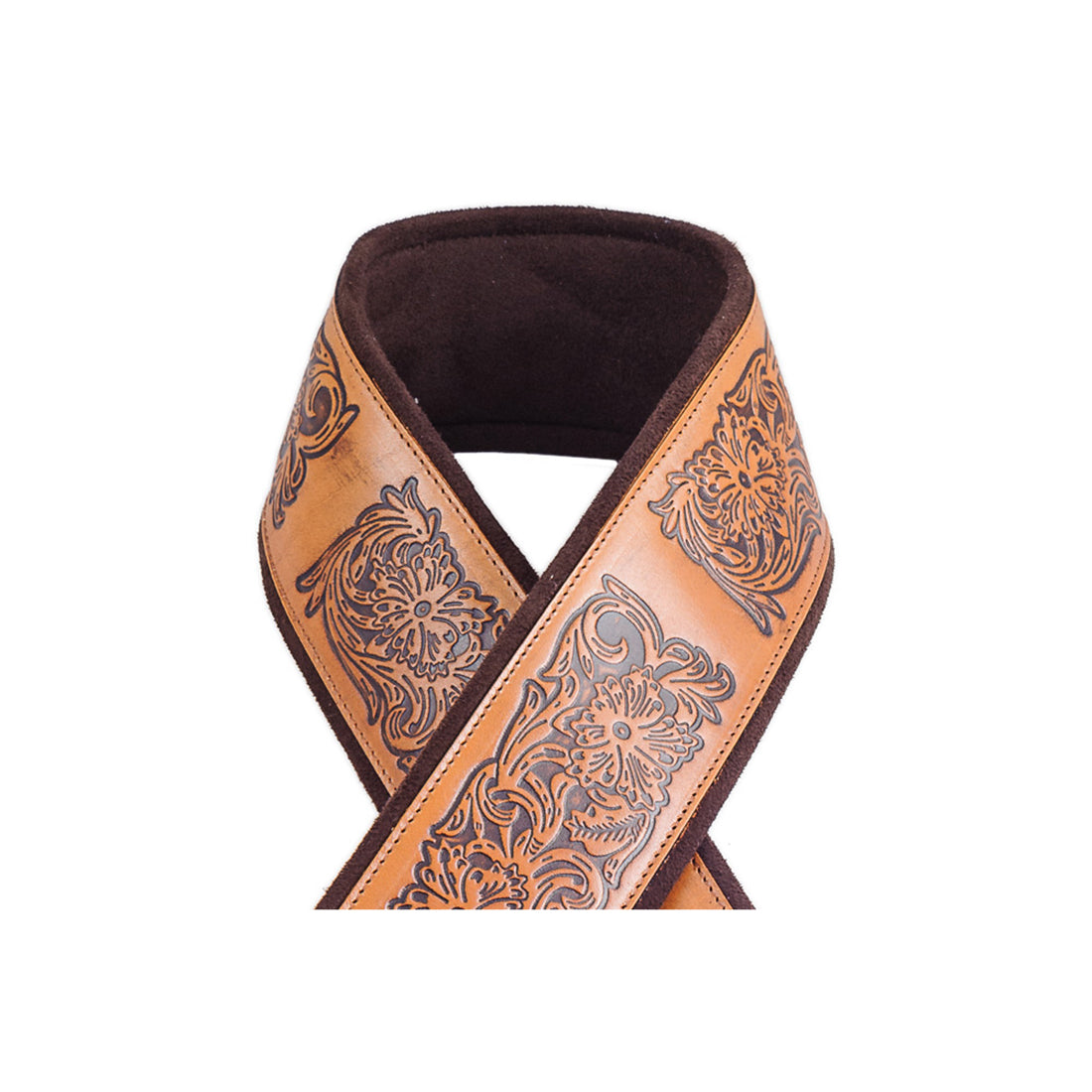 Right On Straps LEATHERCRAFT Charro Woody Guitar Strap