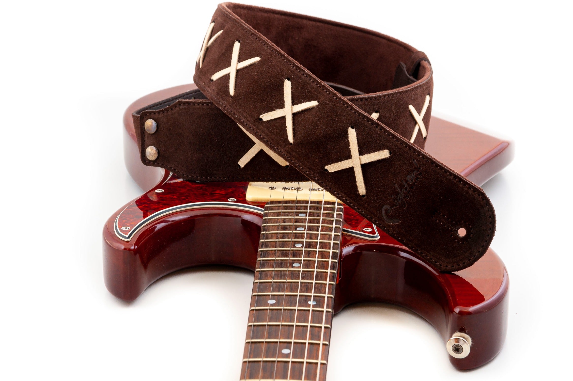 Right On Straps SPECIAL Gilmour Brown Guitar Strap