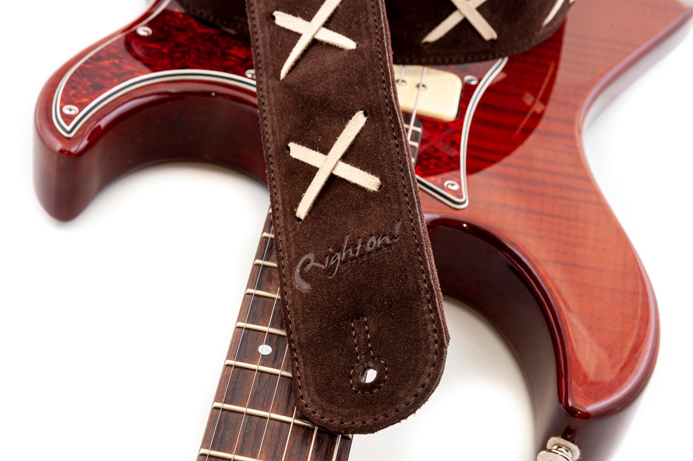 Right On Straps SPECIAL Gilmour Brown Guitar Strap