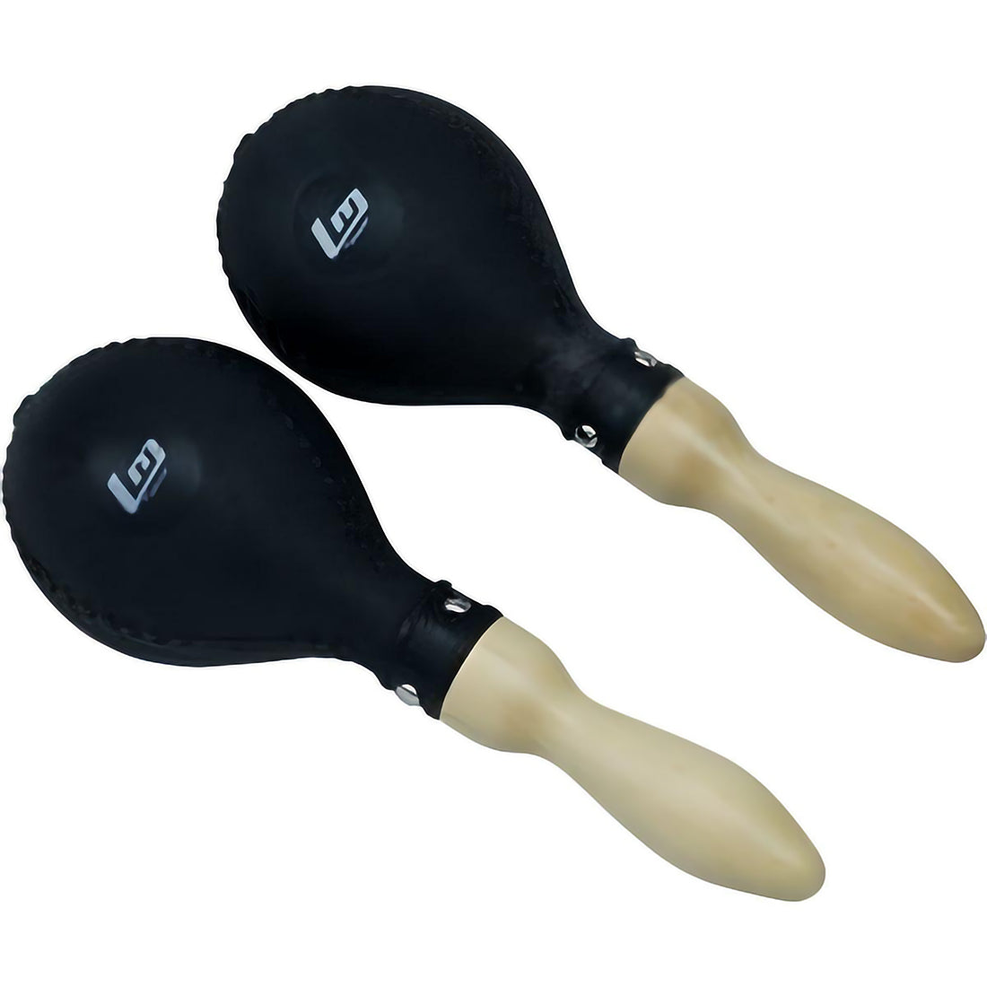 LM by Ludwig Black Plastic Maracas Pair