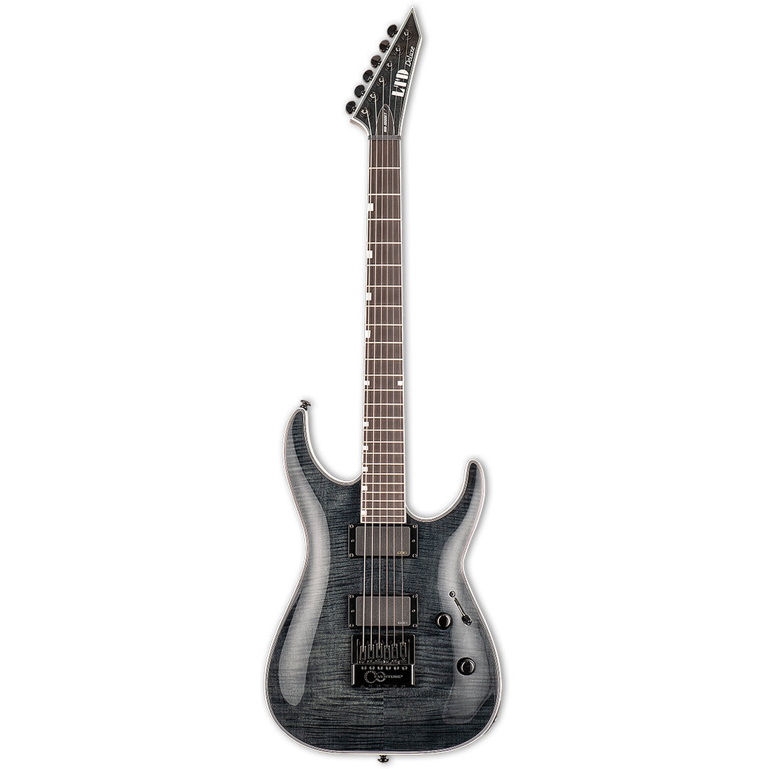 ESP LTD MH-1000 Evertune See Thru Black Electric Guitar