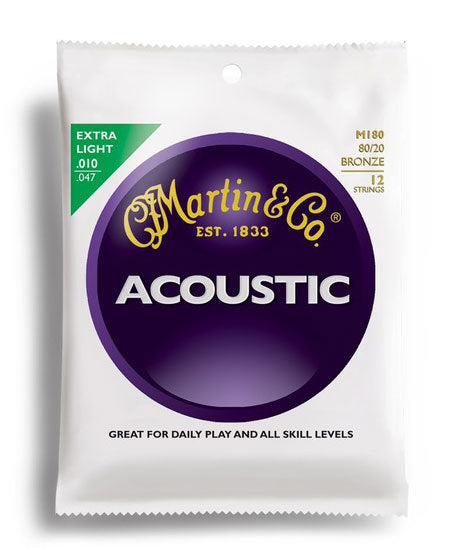 Martin M-180 Bronze 12 St Acoustic Strings