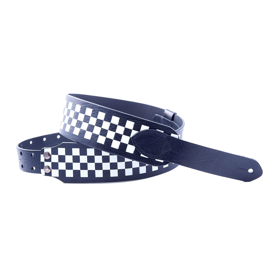 Right On Straps MAGIC60 Chess Black Guitar Strap