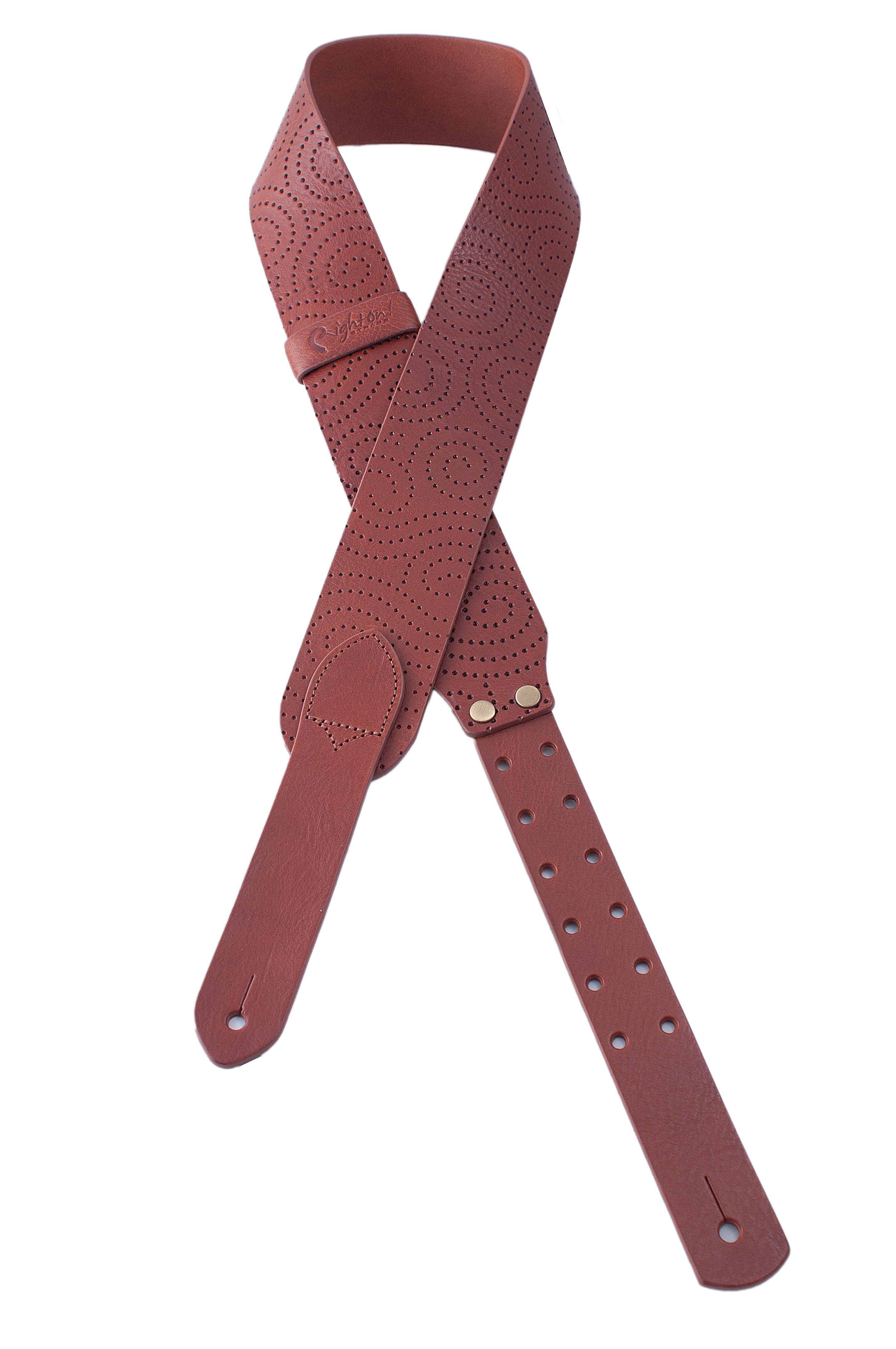 Right On Straps MAGIC60 Pierced Woody Guitar Strap