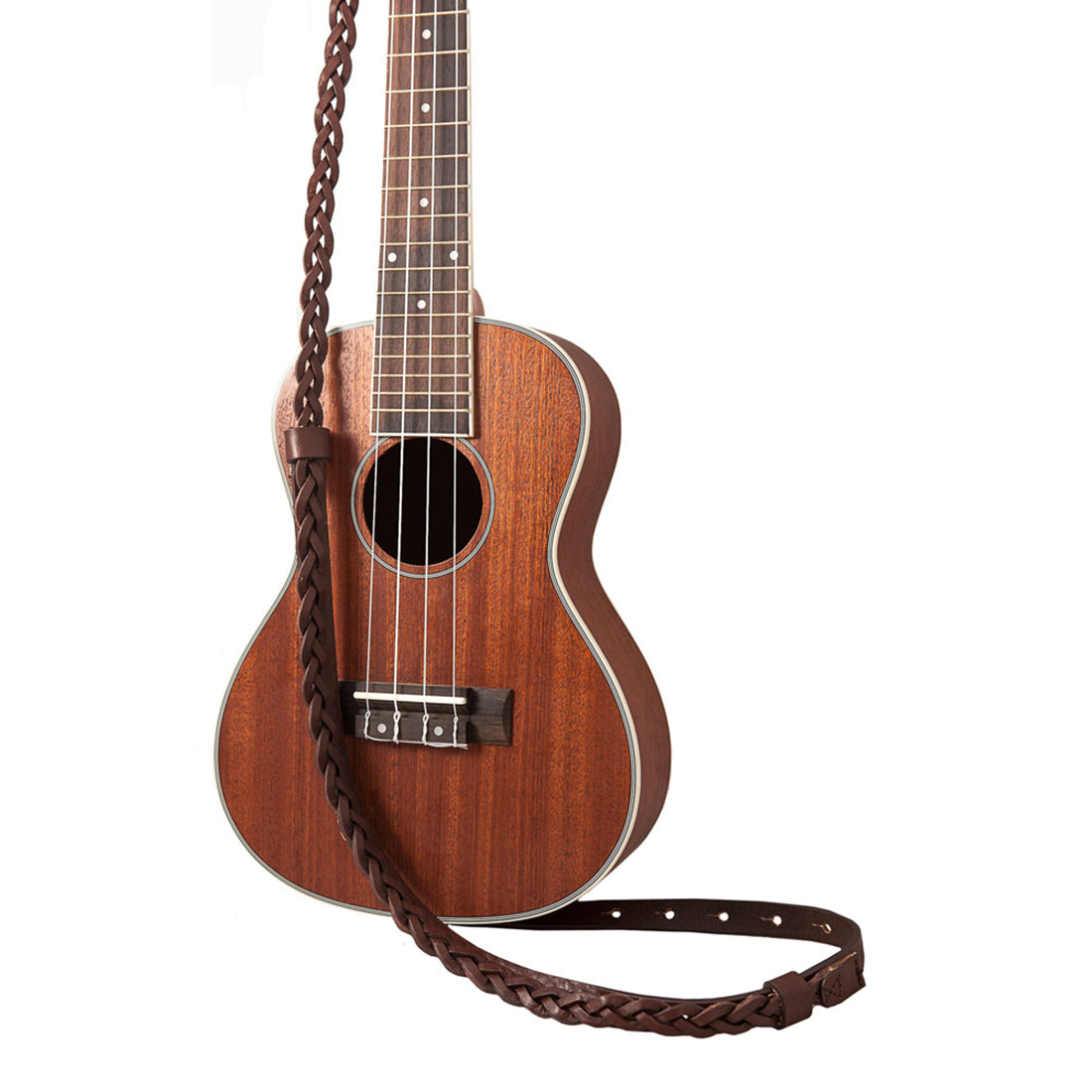 Right On Straps UKE-MANDOLINE Plait BrownStrap