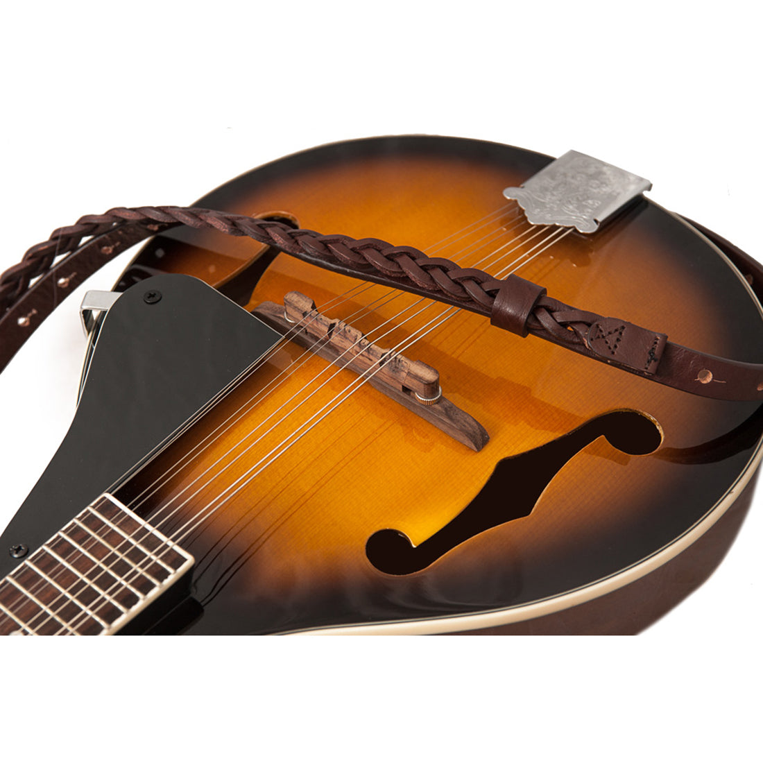 Right On Straps UKE-MANDOLINE Plait BrownStrap