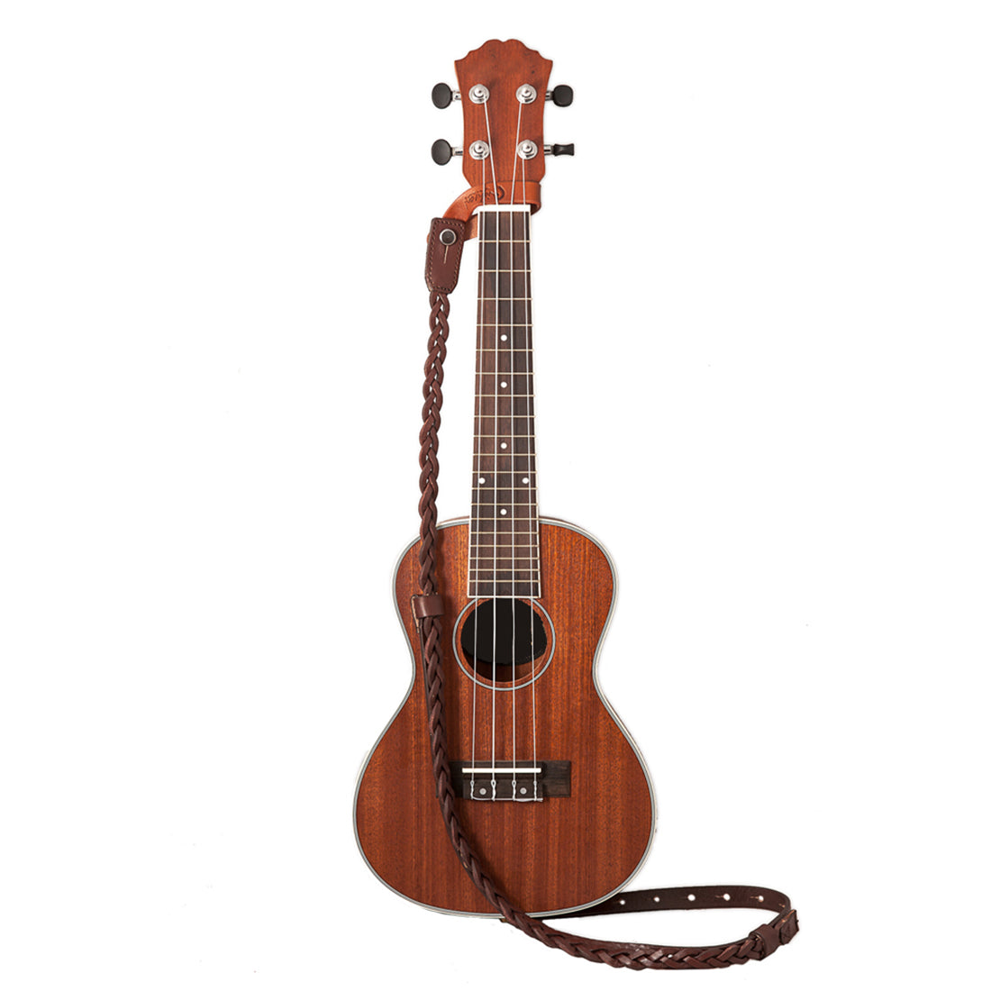 Right On Straps UKE-MANDOLINE Plait BrownStrap