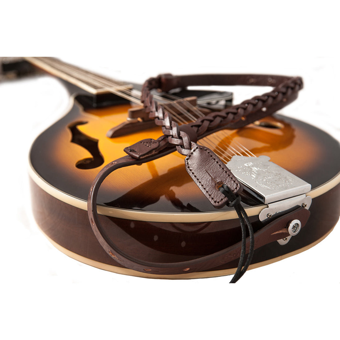 Right On Straps UKE-MANDOLINE Plait BrownStrap