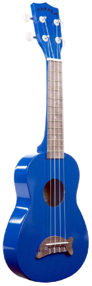 Makala Dolphin Bridge Blue Soprano Ukulele