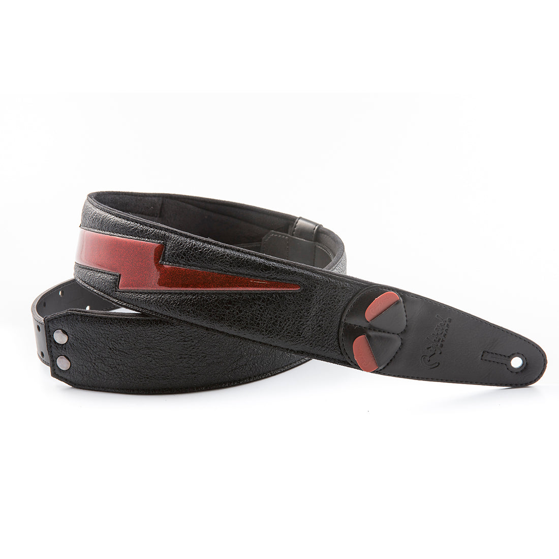 Right On Straps MOJO Bolt Red Guitar Strap