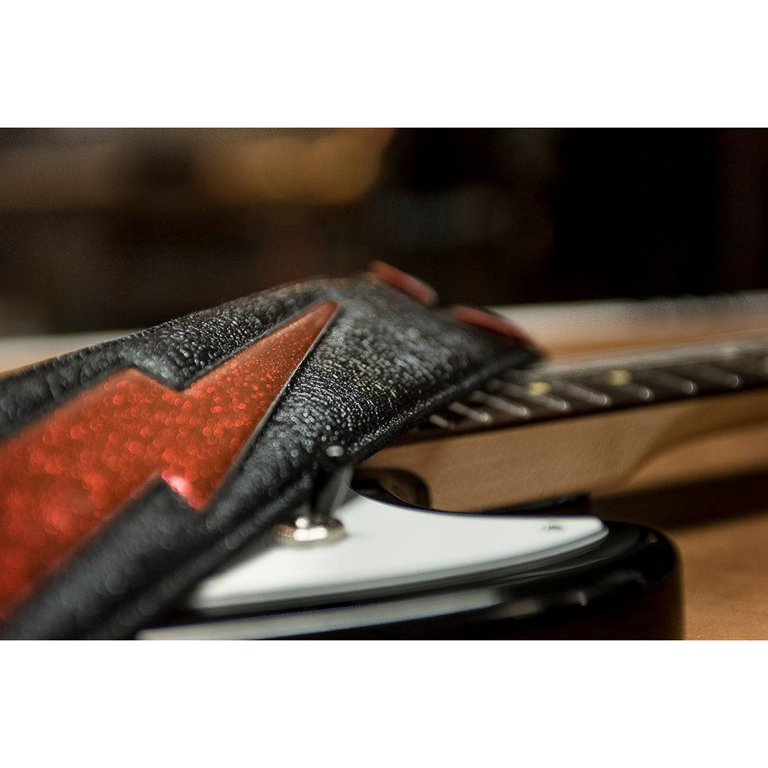 Right On Straps MOJO Bolt Red Guitar Strap