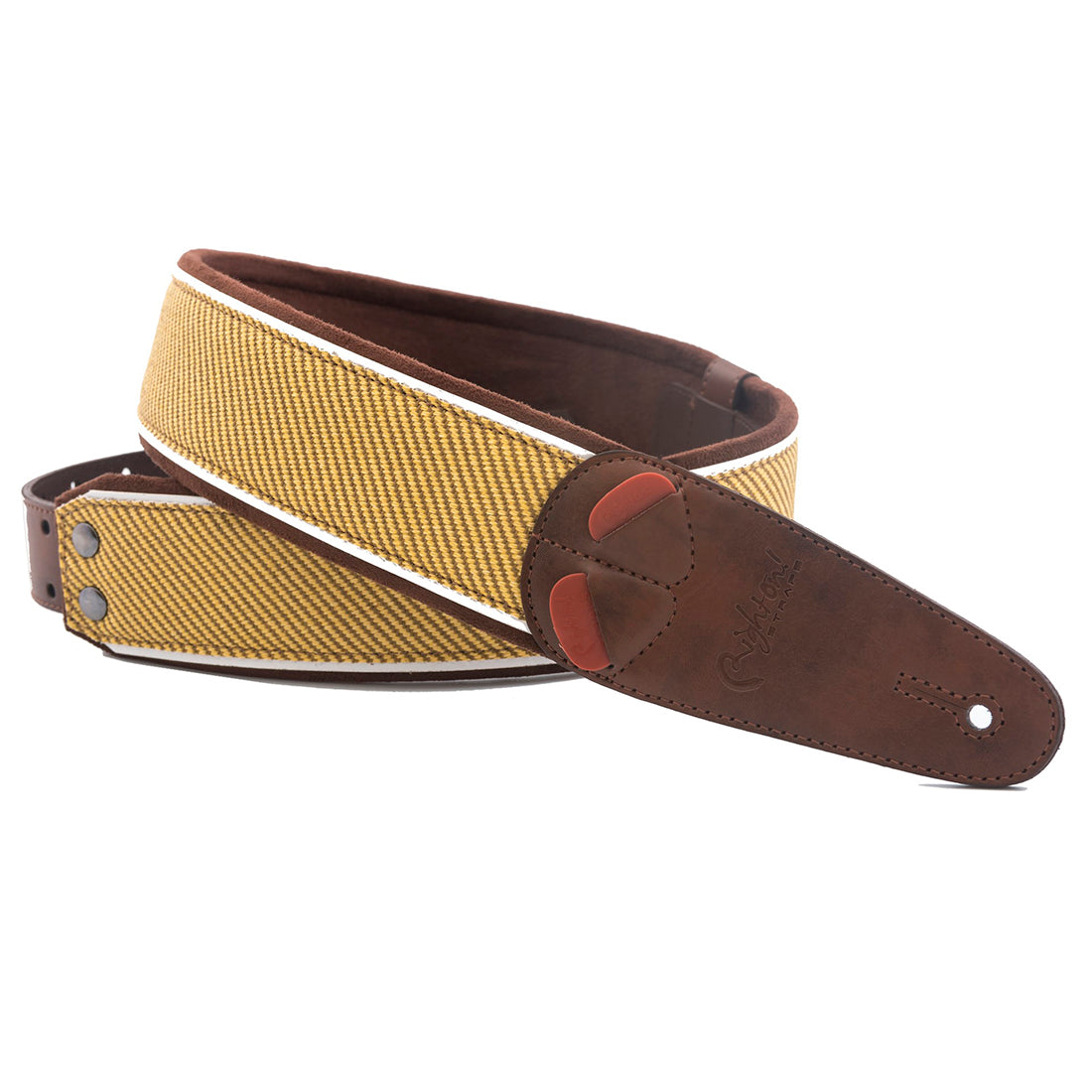 Right On Straps MOJO Tweed Brown Guitar Strap