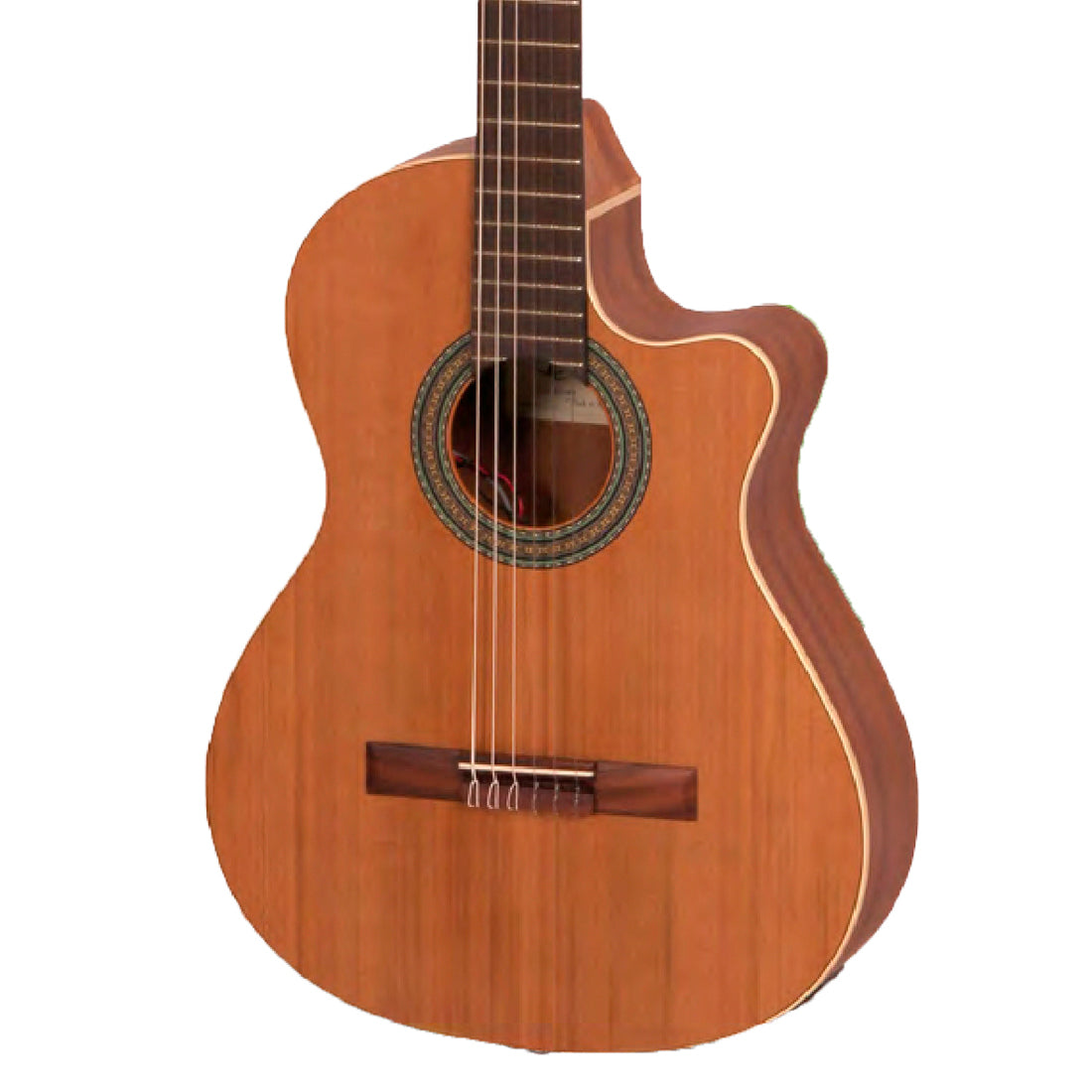 Cuenca 5 Nature CW EZ Open Pore Solid Cedar Top Classical Guitar with Fishman Clasica II Pickup