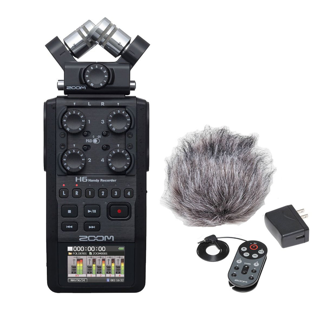 Zoom H6 Digital Recorder plus Accessory Pack