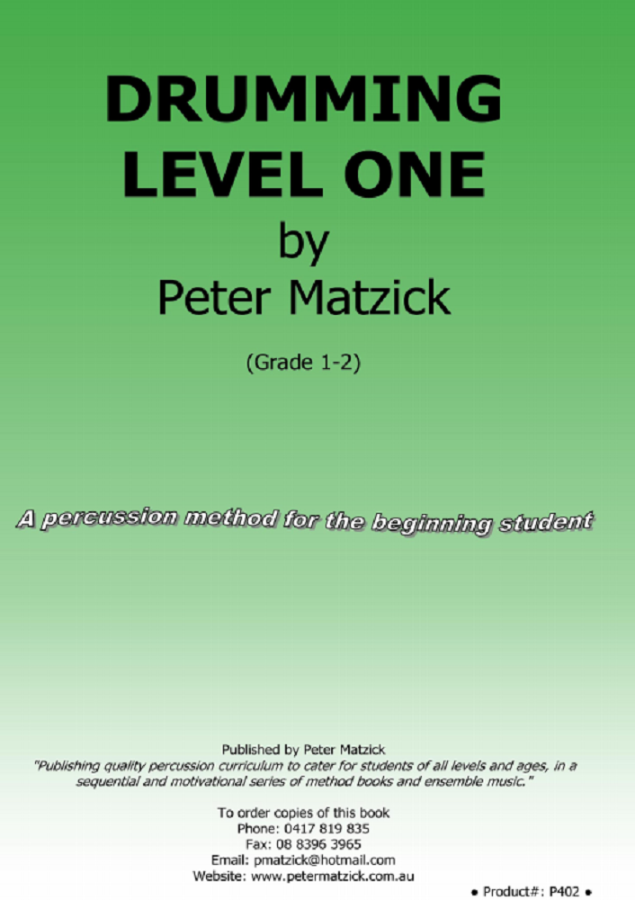 Drumming Level 1 By P Matzick Book