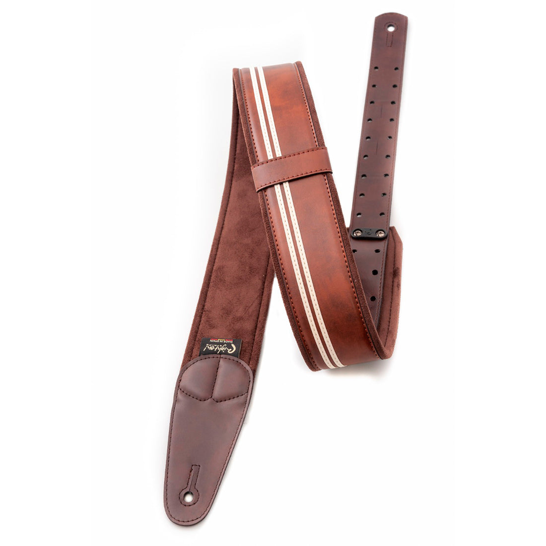 Right On Straps MOJO Race Brown Guitar Strap