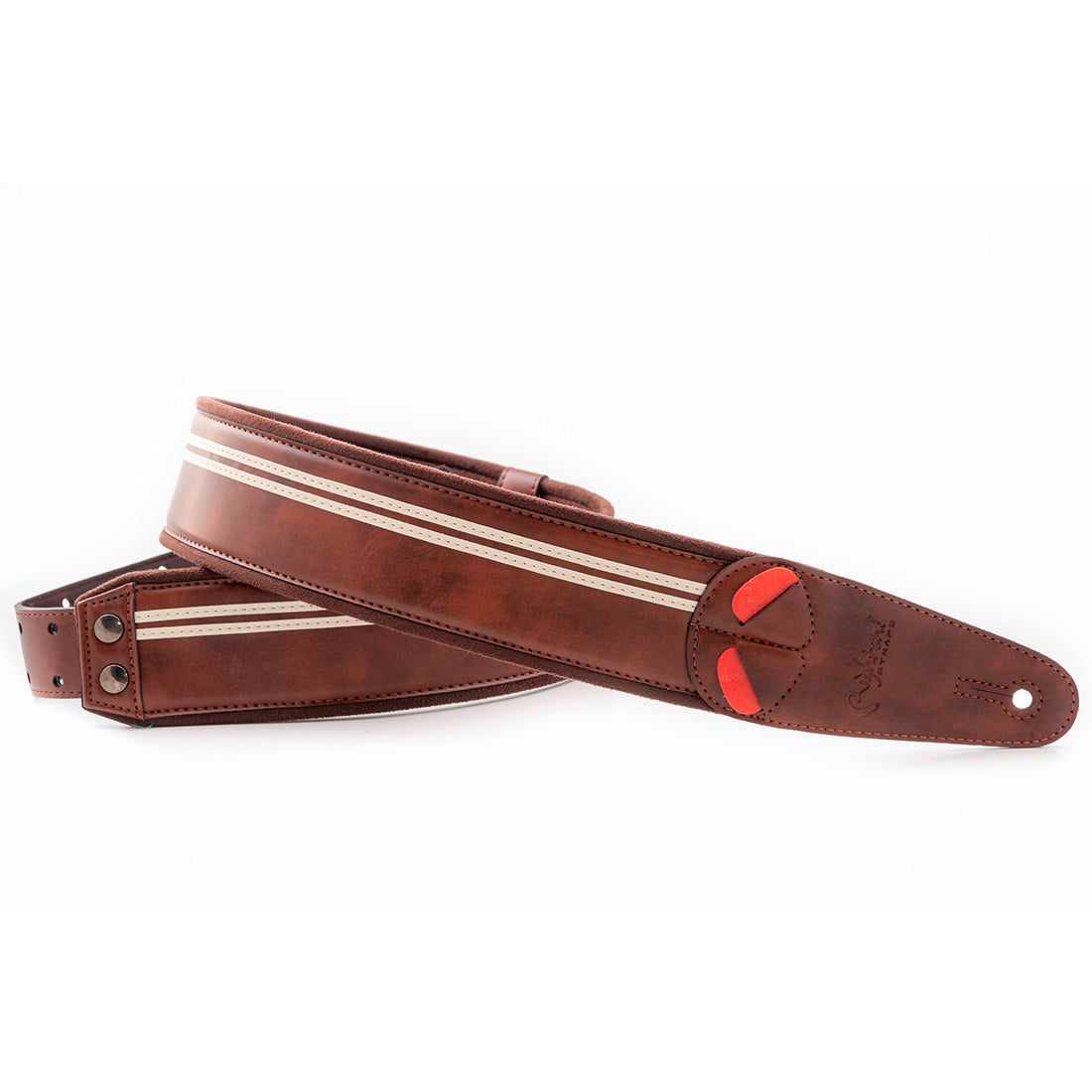 Right On Straps MOJO Race Brown Guitar Strap