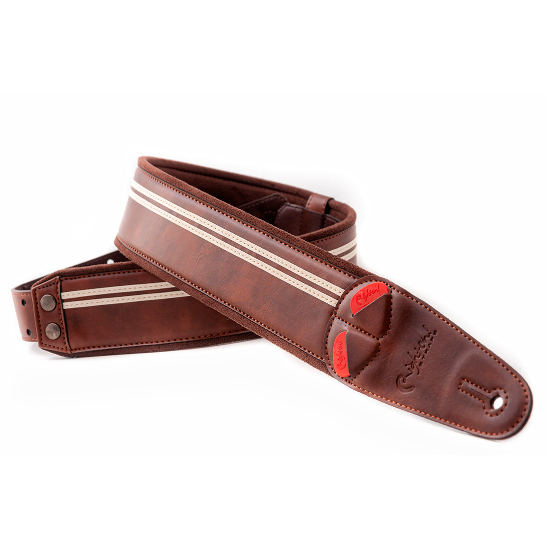 Right On Straps MOJO Race Brown Guitar Strap