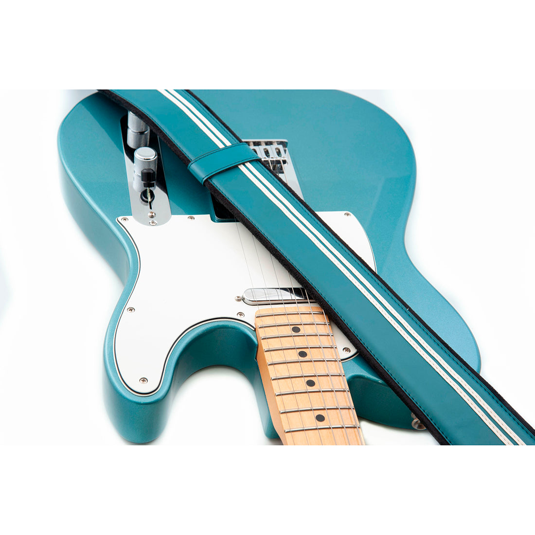 Right On! Straps MOJO Race Teal Guitar Strap