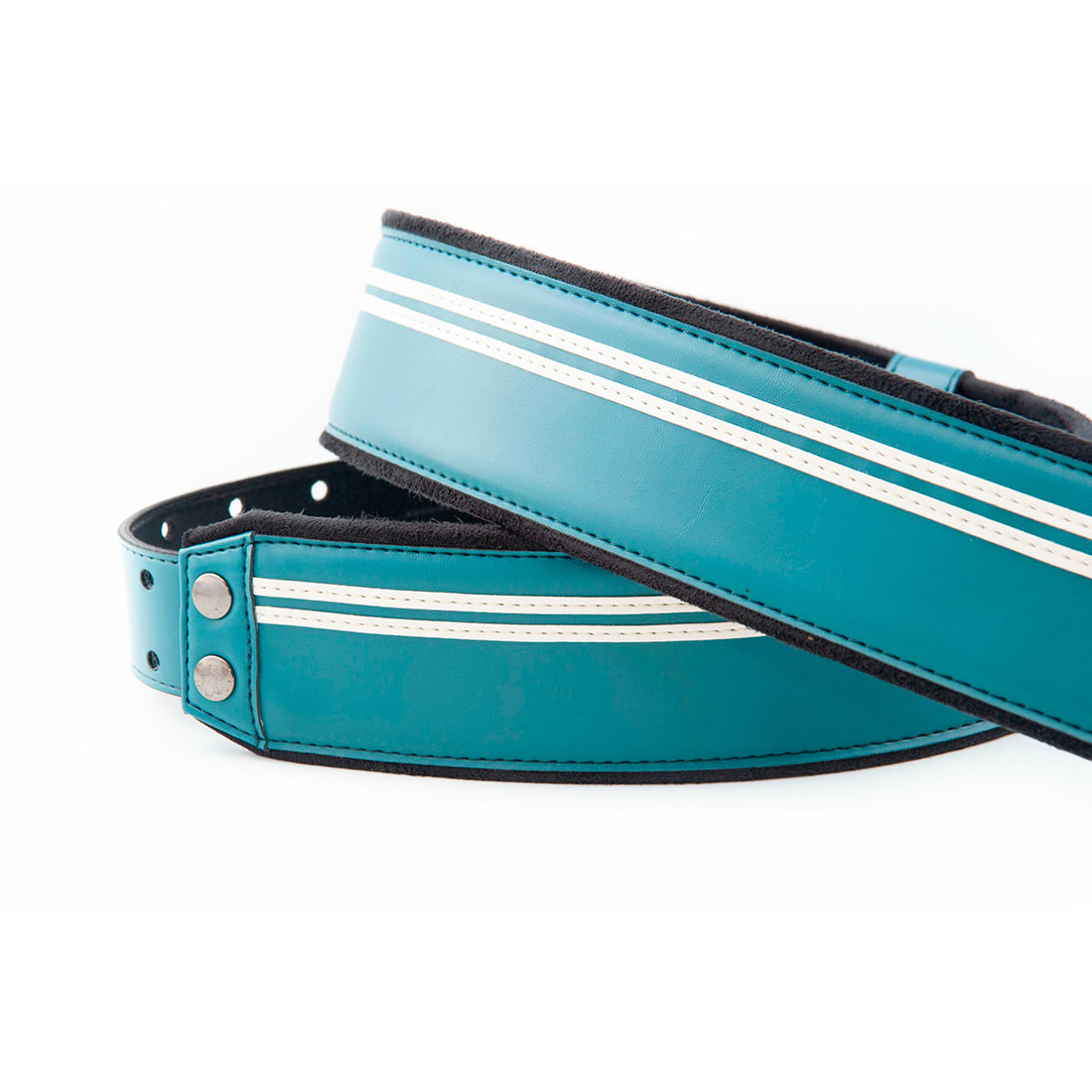 Right On! Straps MOJO Race Teal Guitar Strap