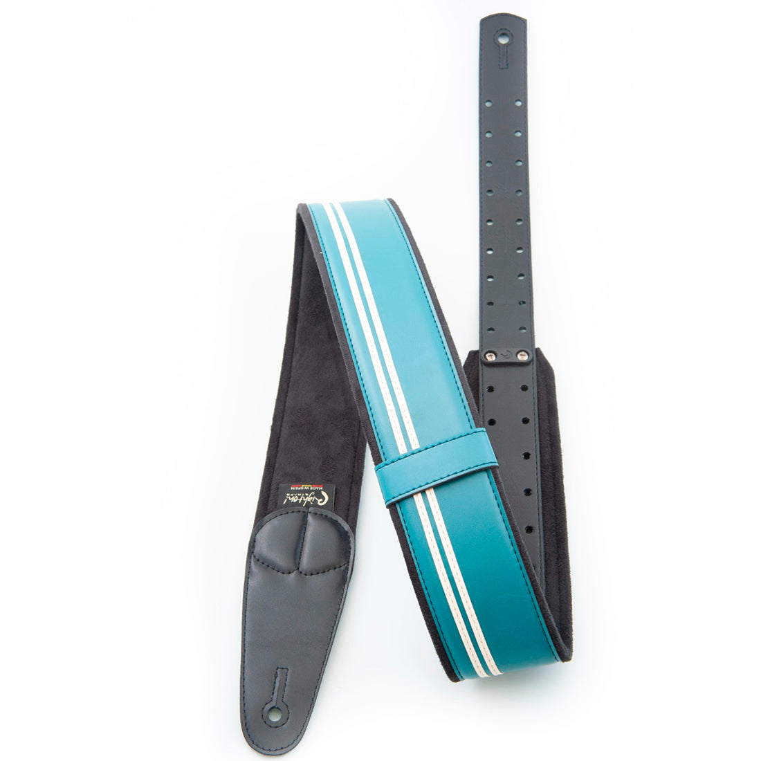 Right On! Straps MOJO Race Teal Guitar Strap