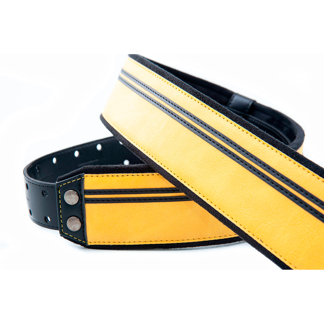 Right On Straps MOJO Race Yellow Guitar Strap