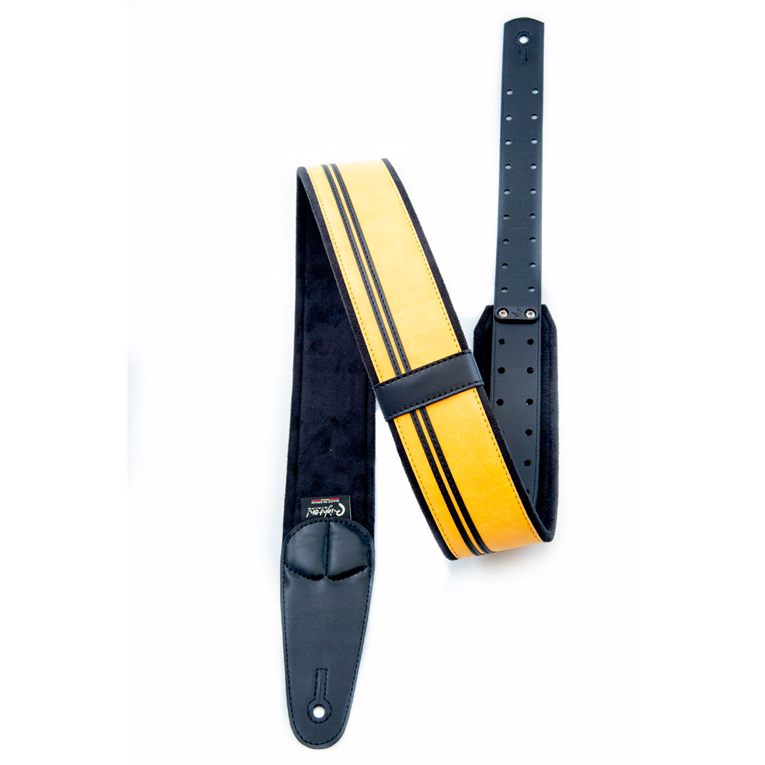 Right On Straps MOJO Race Yellow Guitar Strap