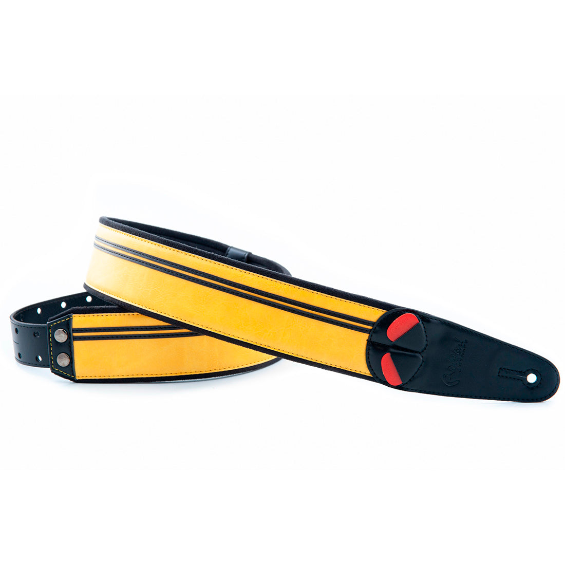 Right On Straps MOJO Race Yellow Guitar Strap