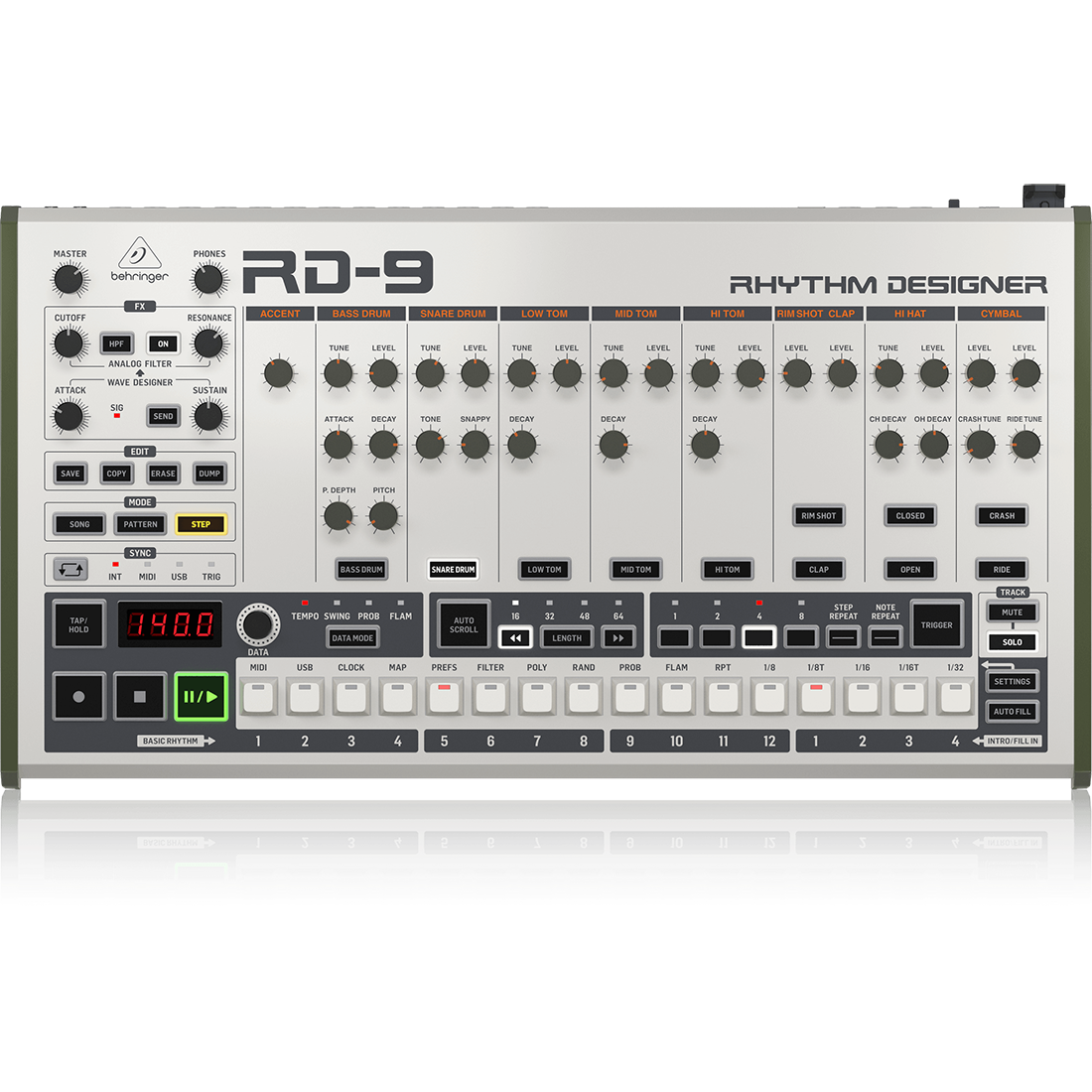 Behringer RD9 Analog Drum Machine Synthesizer