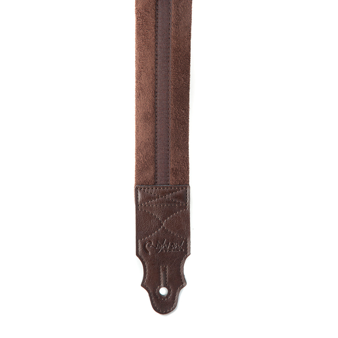 Right On Straps STANDARD PLUS Plain Brown Guitar Strap