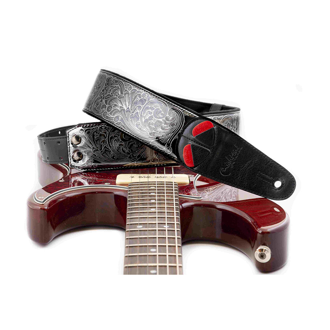 Right On Straps MOJO Revolver Titaniun Guitar Strap