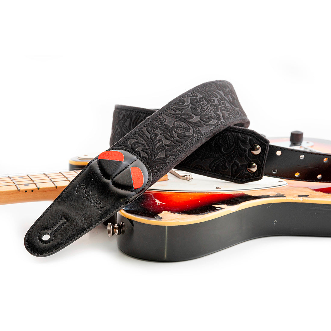 Right On! Straps MOJO Sandokan Black Guitar Strap