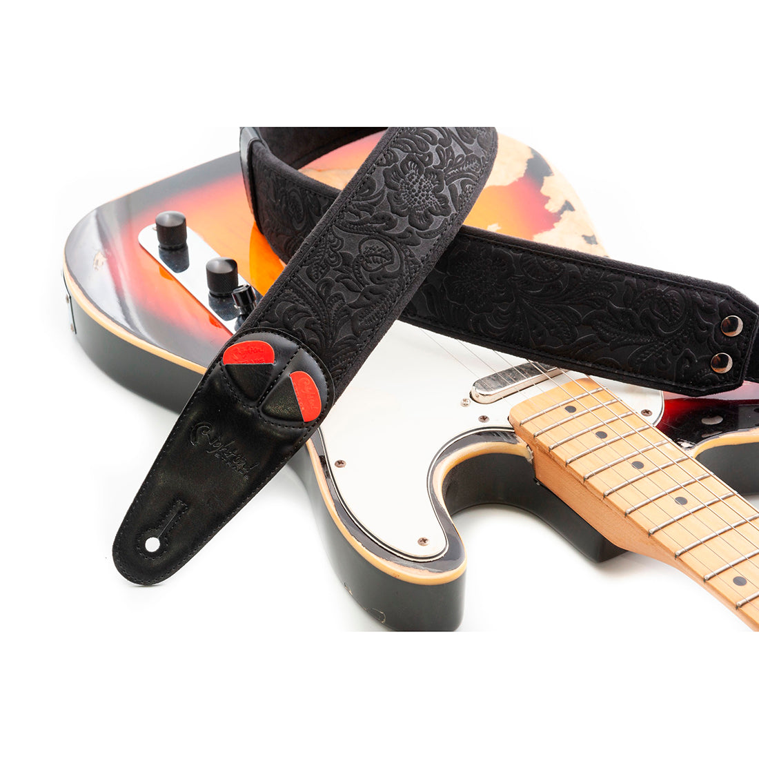 Right On! Straps MOJO Sandokan Black Guitar Strap