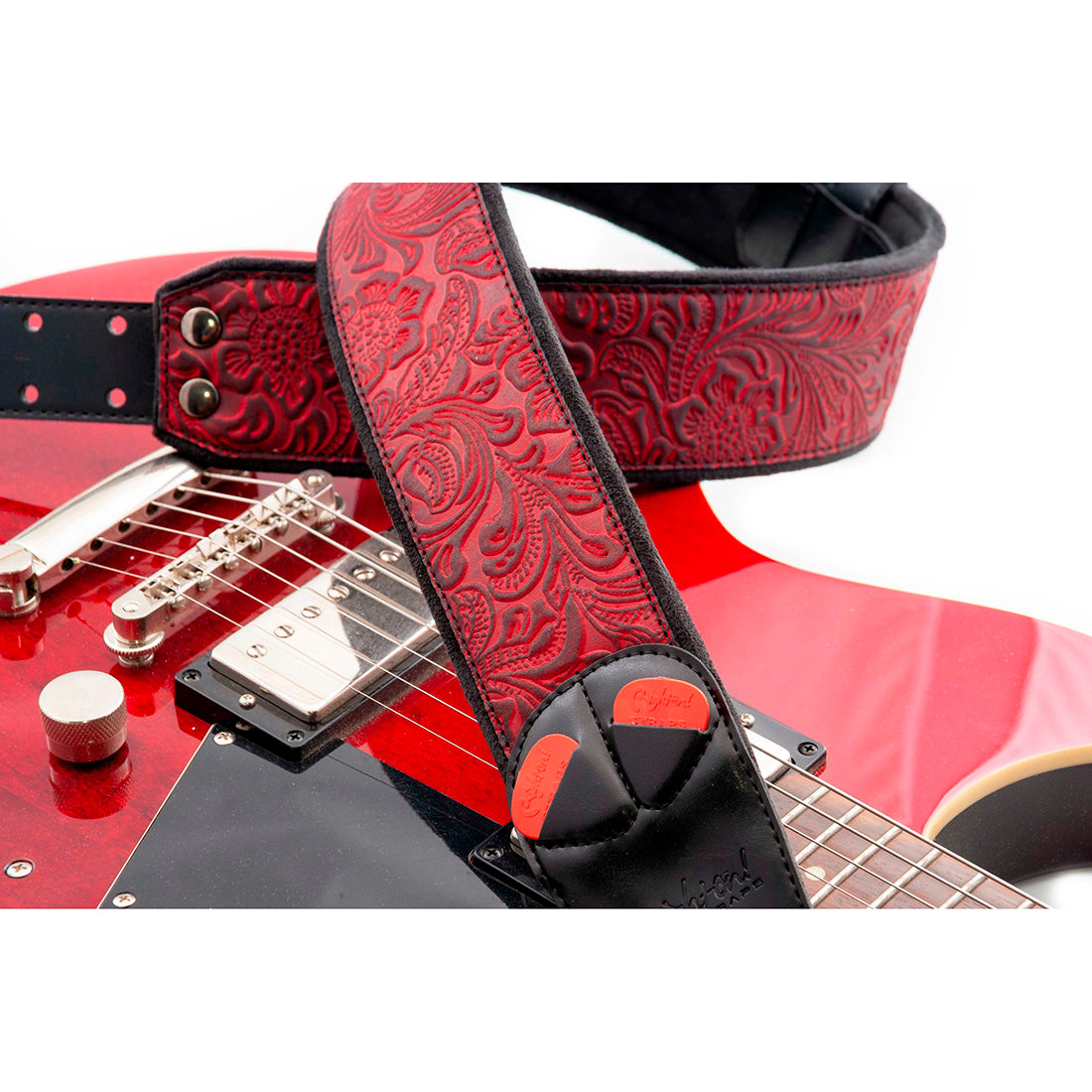 Right On Straps MOJO Sandokan Red Guitar Strap